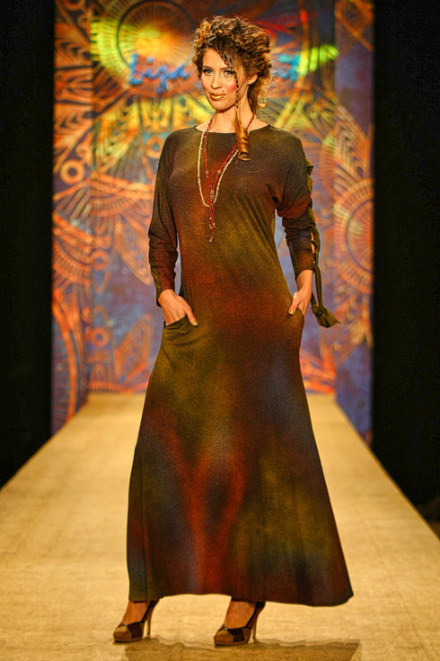 Rochie jerse pictata manual